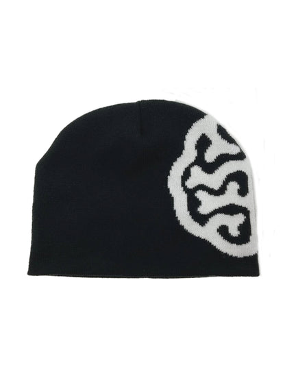 BLACK LOGO BEANIE